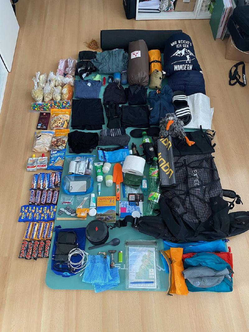 Ausrüstung und Verpflegung für den Kungsleden